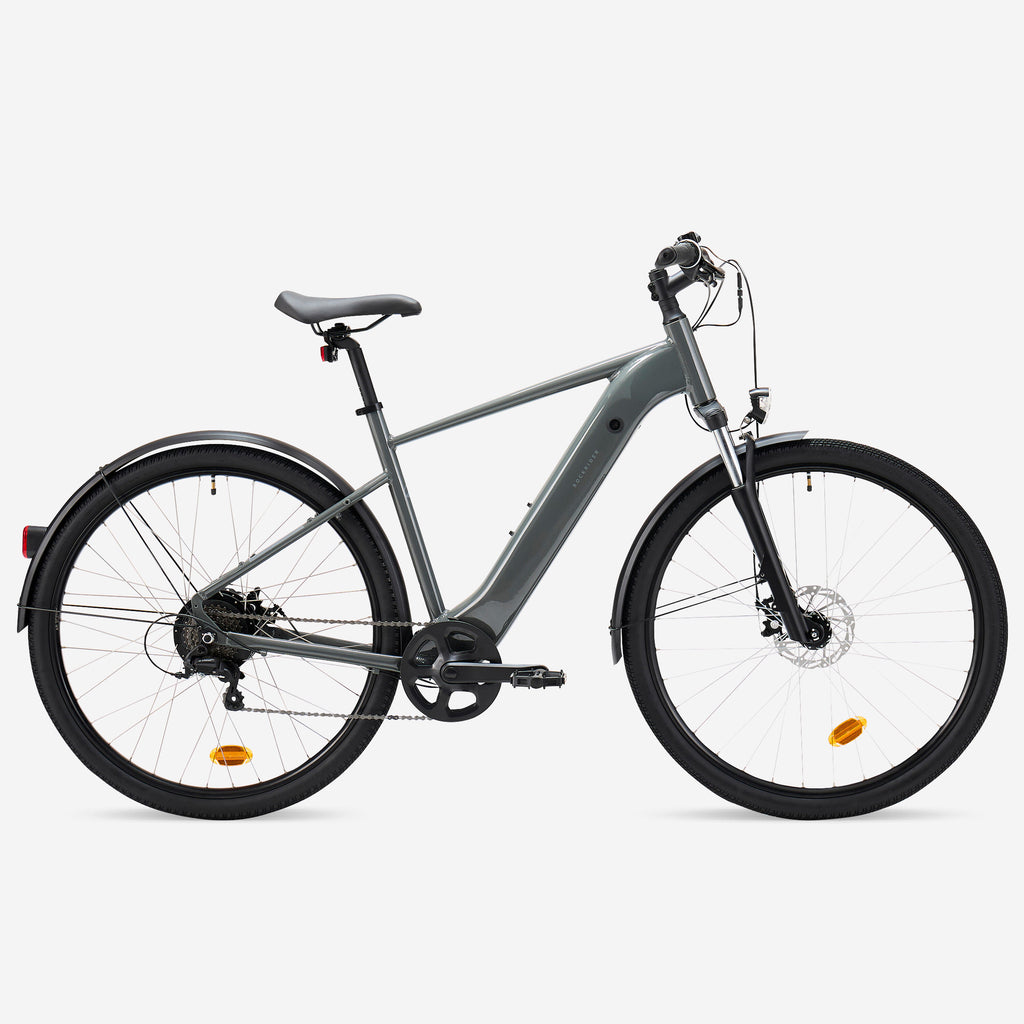 High Frame Electric Hybrid Bike, E‑ACTV 100 (Anthracite/Charcoal Grey)