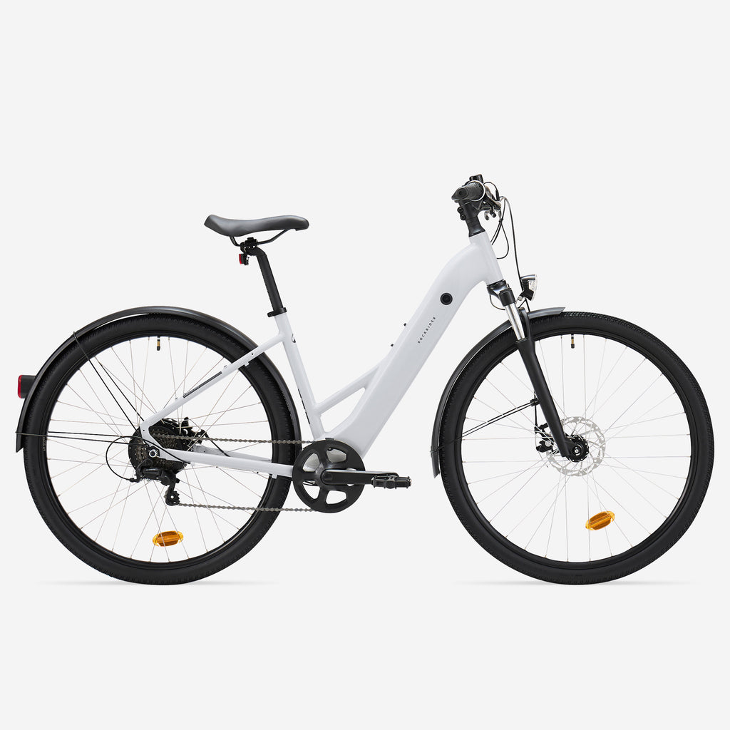 Low Frame Electric Hybrid Bike, E‑ACTV 100 (Pearl Grey)
