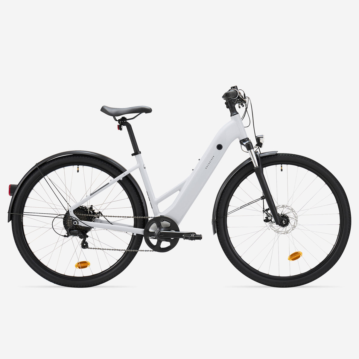 Low Frame Electric Hybrid Bike, E‑ACTV 100 (Pearl Grey)
