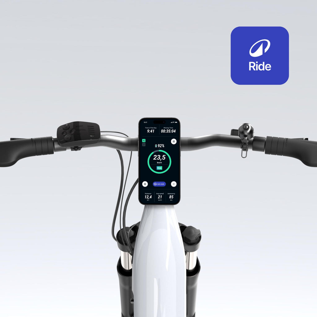 Low Frame Electric Hybrid Bike, E‑ACTV 100 (Pearl Grey)