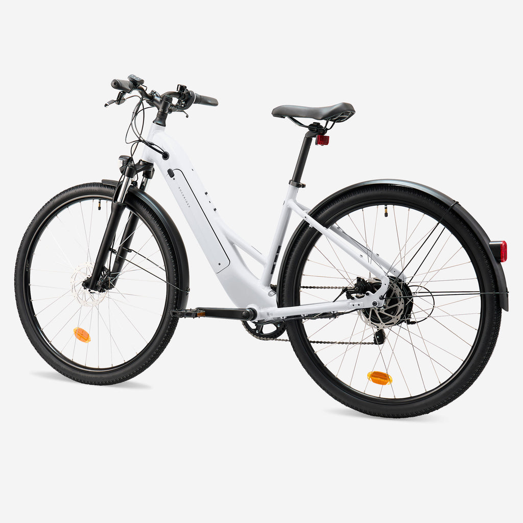 Low Frame Electric Hybrid Bike, E‑ACTV 100 (Pearl Grey)