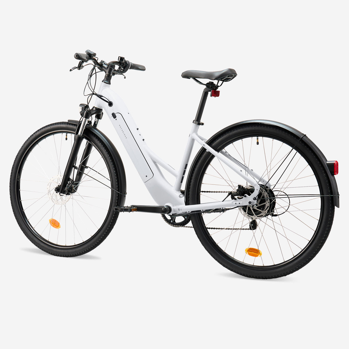 Low Frame Electric Hybrid Bike, E‑ACTV 100 (Pearl Grey)