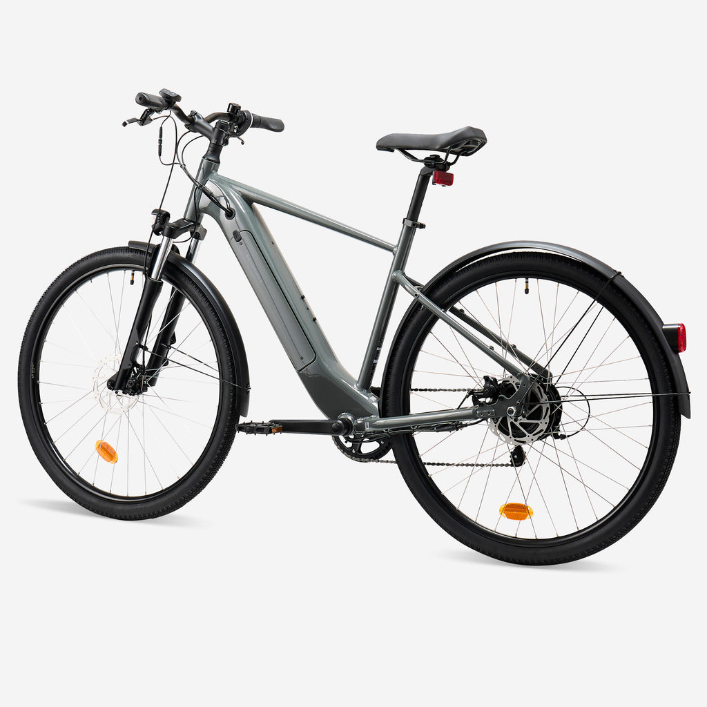 High Frame Electric Hybrid Bike, E‑ACTV 100 (Anthracite/Charcoal Grey)