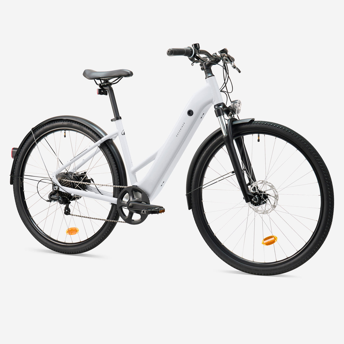 Low Frame Electric Hybrid Bike, E‑ACTV 100 (Pearl Grey)