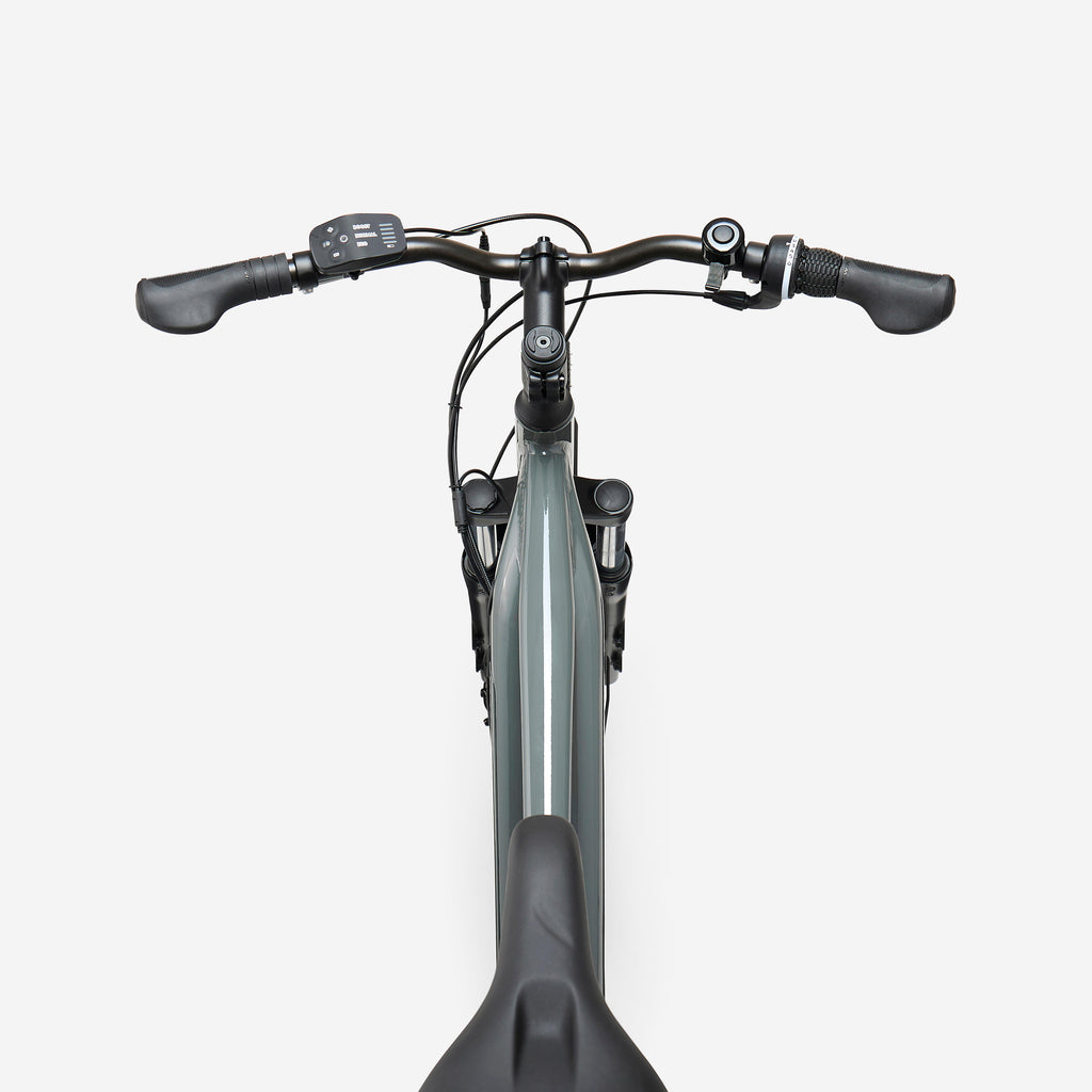 High Frame Electric Hybrid Bike, E‑ACTV 100 (Anthracite/Charcoal Grey)