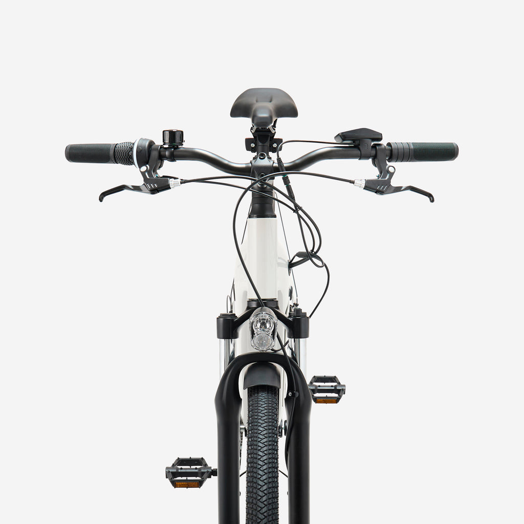 Low Frame Electric Hybrid Bike, E‑ACTV 100 (Pearl Grey)