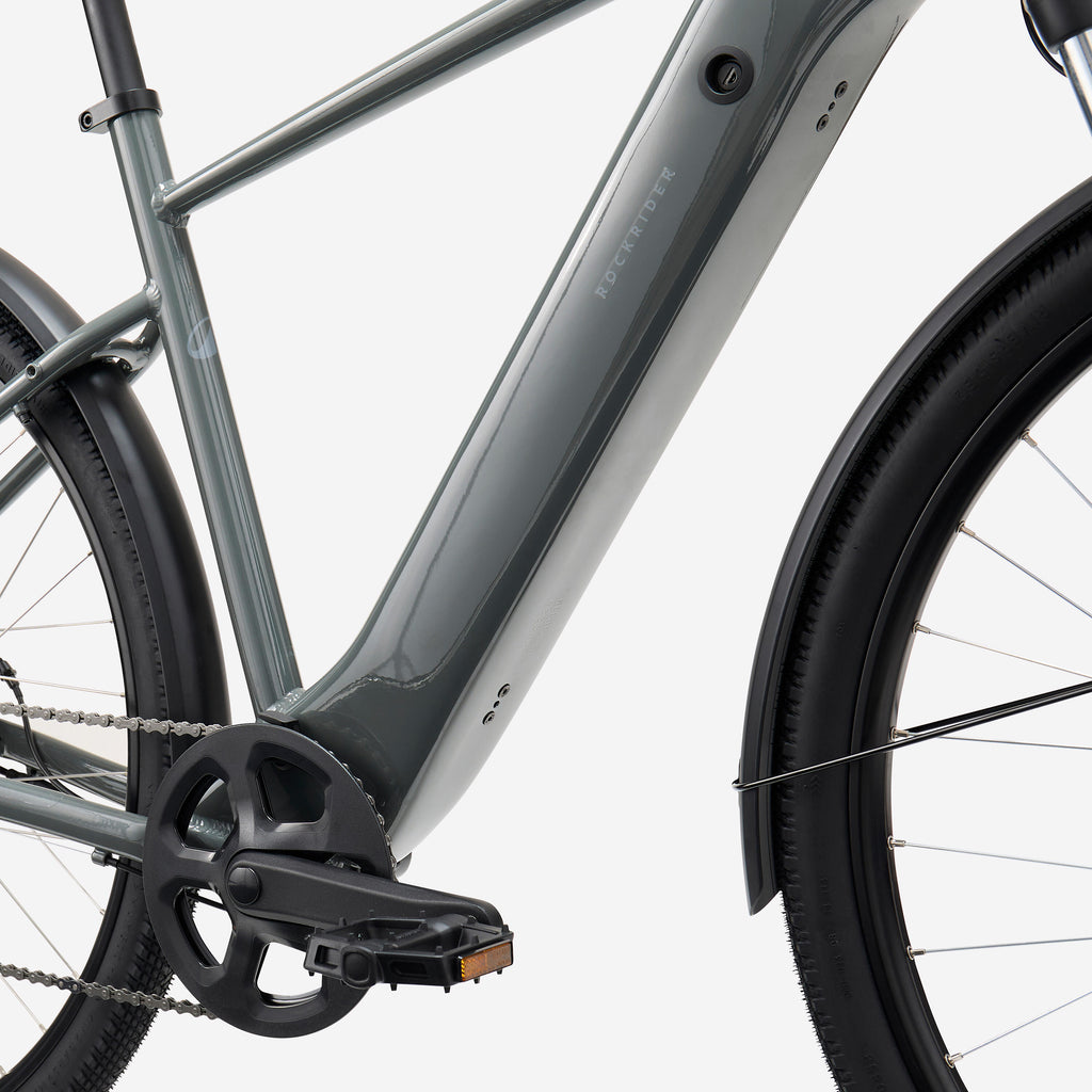 High Frame Electric Hybrid Bike, E‑ACTV 100 (Anthracite/Charcoal Grey)